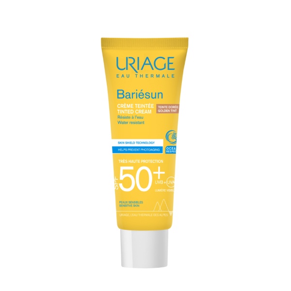 Crema colorata pentru protectie solara Bariesun SPF50+, Nuanta Gold, 50ml, Uriage