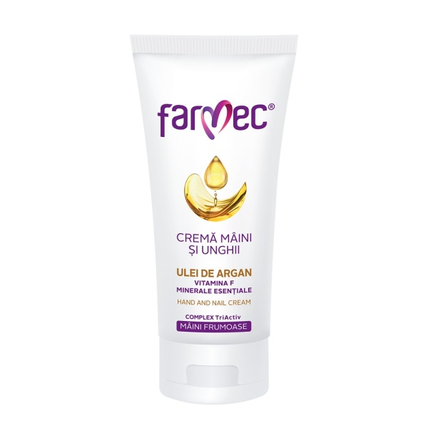 Crema maini si unghii cu argan, 100 ml, Farmec
