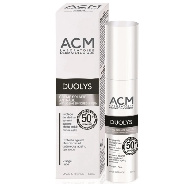 Crema pentru protectie solara anti-imbatranire SPF 50+ Duolys, 50ml, ACM
