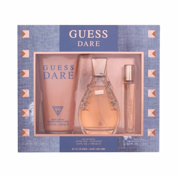 Dare Set Cadou Femei Apa de toaleta 100 ml + Apa de toaleta 15 ml + Loțiune de corp 200 ml, Guess