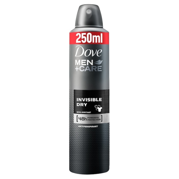Deodorant spray Men+Care Invisible Dry, 250 ml, DOVE
