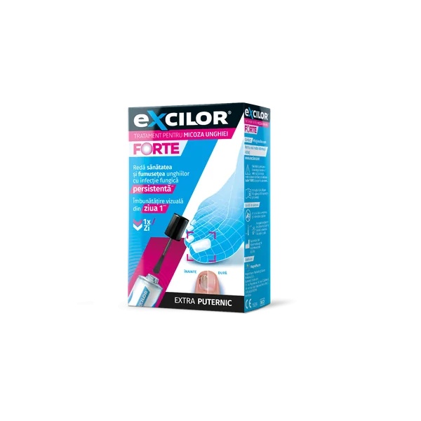 Excilor Forte pentru unghii, 30 ml, Excilor