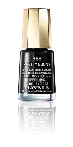 Lac de unghii Pretty Ebony, 5 ml, Mavala