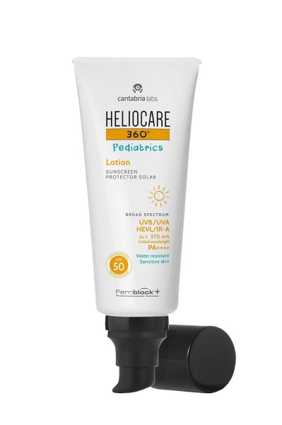 Lotiune de soare pentru copii SPF 50 Heliocare 360° Pediatrics, 200 ml, Cantabria Labs