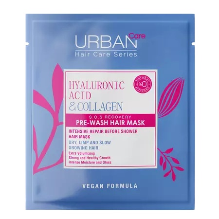 Masca de par pre-samponare cu acid hyaluronic si collagen, 50 ml, Urban Care