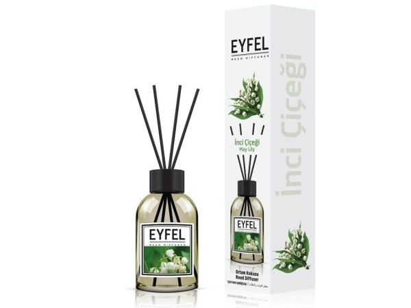 Odorizant de camera cu bete aroma de lacramioara May Lily, 110 ml, Eyfel