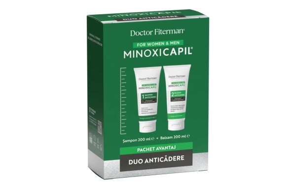 Pachet Sampon impotriva caderii parului Minoxicapil, 200ml + Balsam de par Minoxicapil, 200ml, Fiterman