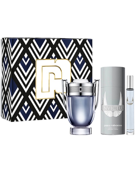 Set Invictus Apa de toaleta 100 ml + Deo Spray 150 ml + Apa de toaleta 10 ml, Rabanne