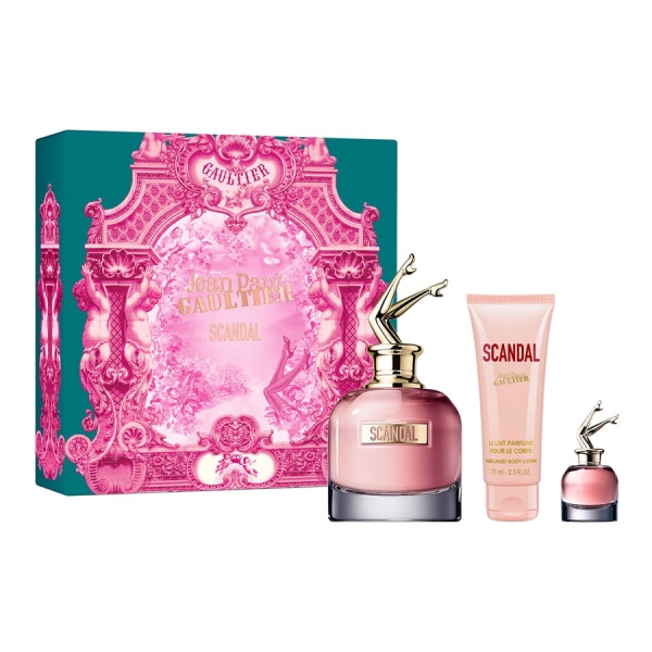 Set Scandal Apa de Parfum 80 ml, apa de parfum mini 6 ml si lotiune de corp 75 ml, Jean Paul Gaultier