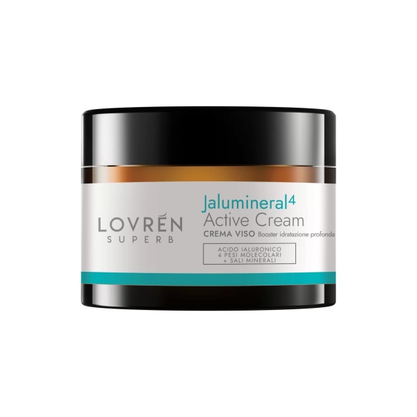 Crema de fata Jalumineral4 Active cu acid hialuronic, saruri minerale si glicerina, 50ml, Lovren