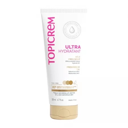 Crema ultra hidratanta autobronzanta, 200 ml, Topicrem