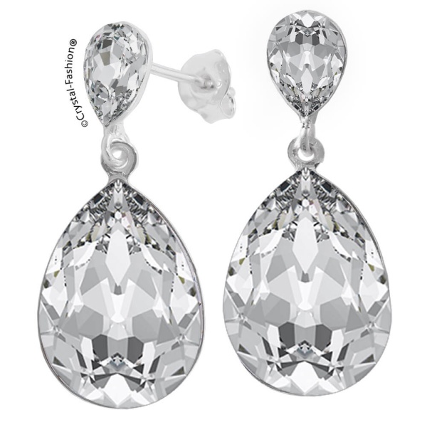 CRYSTAL CE ANGELINA PEAR 2570 F 8-18 GL S/2570