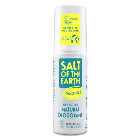 Deodorant vegan spray natural fara miros, 100 ml, Salt Of The Earth