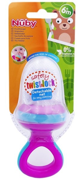 Nibbler Dispozitiv cu plasă pentru alimente solide, +6 luni, Nuby