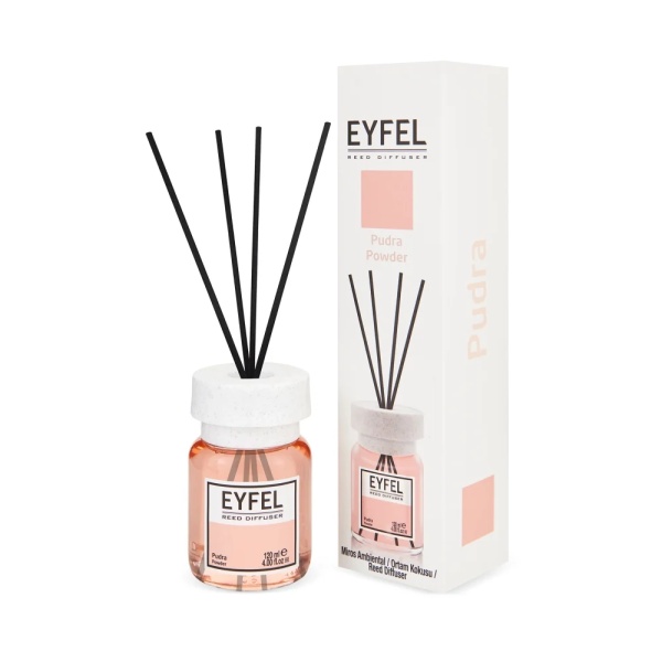 Odorizant de camera cu bete aroma Pudra, 110 ml, Eyfel
