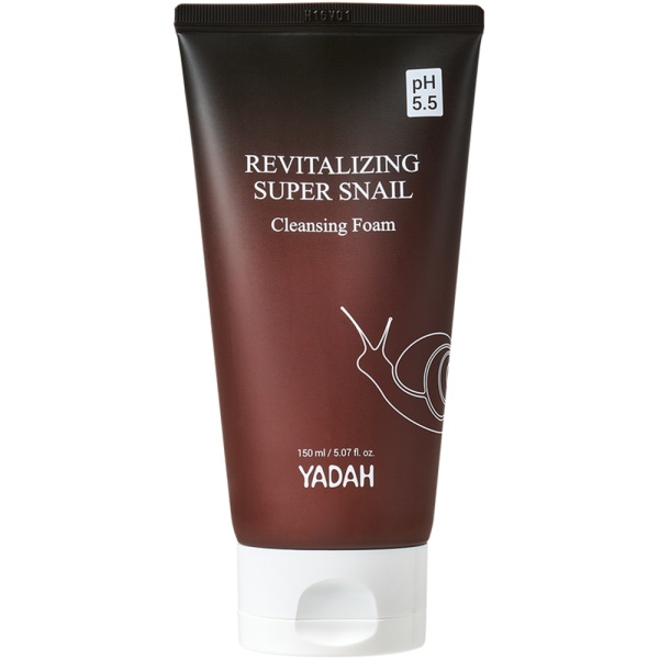 Spuma de curatare faciala cu filtrat de secreție de melc Revitalizing Super Snail, 150 ml, Yadah