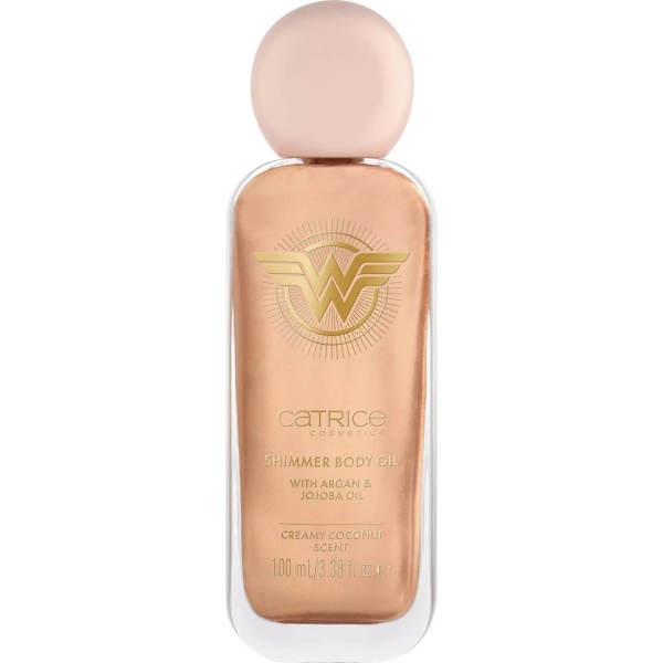 Ulei de corp stralucitor Wonder Woman Shimmer Body Oil 010 - Goddess, 100 ml, Catrice