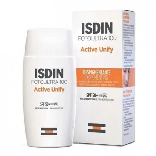 Fluid protectie solara pentru fata SPF50+ Active Unify Fusion Fluid, 50 ml, ISDIN