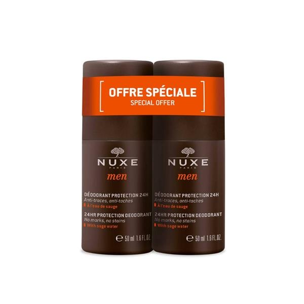 Pachet Deodorant cu protectie 24h, 50+50 ml, Nuxe