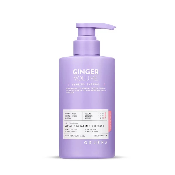 Sampon pentru volum cu extract de ghimbir, 500ml, Orjena