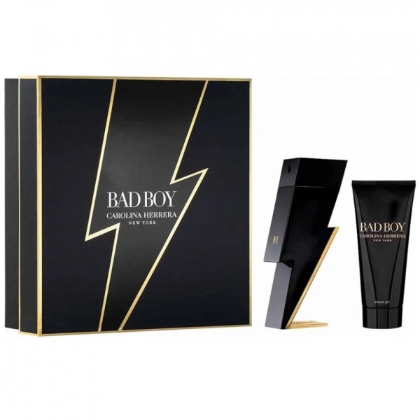 Set Bad Boy, Apa de toaleta 100 ml si Gel de dus 100 ml, Carolina Herrera