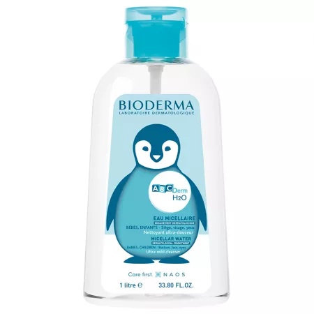 Solutie micelara cu pompa inversa ABCDerm H2O, 1000 ml, Bioderma