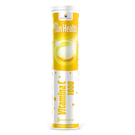 Vitamina C 1000mg, 20 comprimate efervescente, Sun Wave