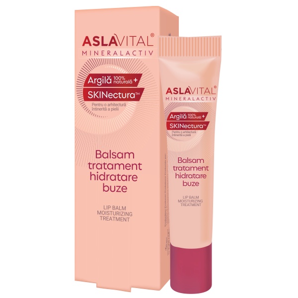 Balsam de buze hidratant Mineralactiv, 15 ml, Aslavital