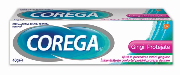 Crema adeziva pentru proteza Corega Gingii Protejate, 40 g, Gsk