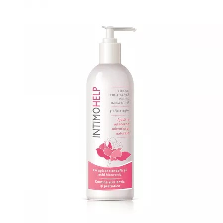 Emulsie hipoalergenica pentru igiena intima IntimoHelp, 400 ml, Zdrovit