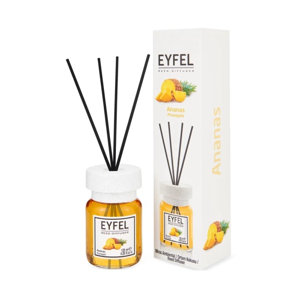 Odorizant de camera cu bete aroma de ananas, 110 ml, Eyfel