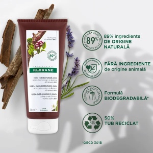 Balsam chinina si floare de colt Bio, 200ml, Klorane - Img 5