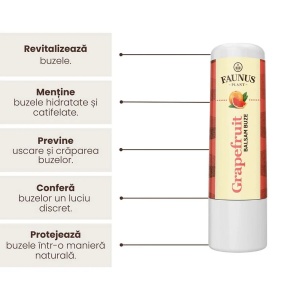 Balsam de buze cu Ulei esențial de grapefruit, 5 ml, Faunus Plant - Img 4