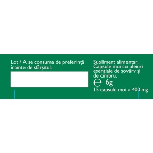 Biomicin urinar, A20, 15 capsule, Fares - Img 2