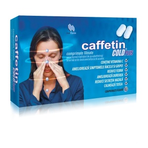 Caffetin Cold Plus, 10 comprimate filmate, Alkaloid - Img 2