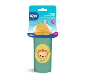 Cana cu pai din polipropilena PP, 6+ luni, cod 395, 240 ml, Wee Baby