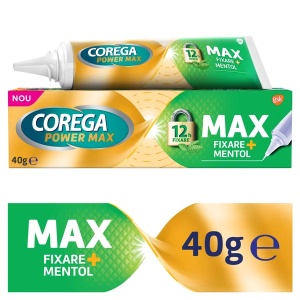 Crema adeziva pentru proteza dentara Max Fixare + Mentol Corega, 40 g, Gsk - Img 2