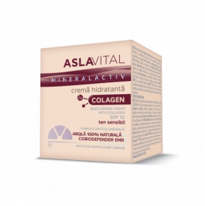 Crema antirid cu colagen si SPF10 MineralActiv, 50ml, AslaVital