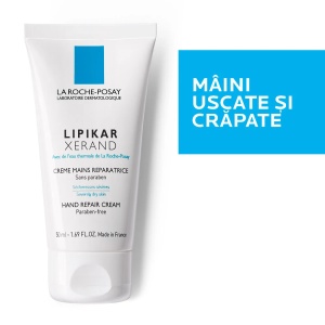 Crema de maini reparatoare pentru pielea foarte uscata Lipikar Xerand, 50 ml, La Roche-Posay - Img 2
