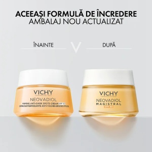 Cremă de zi anti-pete pigmentare și cu efect de fermitate Neovadiol Magistral SPF 50, 50 ml, Vichy - Img 6