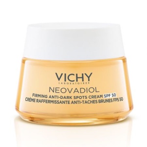 Crema de zi cu efect de fermitate si anti-pete pigmentare brune SPF 50 Neovadiol Post-Menopause, 50 ml, Vichy - Img 2