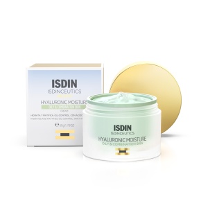 Crema hidratanta cu acid hialuronic pentru ten gras Isdinceutics, 50 ml, Isdin