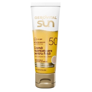 Crema nuantatoare pentru fata cu SPF 50 Sun, 50 ml, Gerovital - Img 2