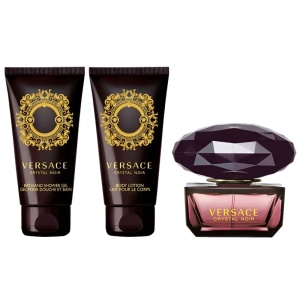 Crystal Noir Set Cadou – EDT 50 ml + Loțiune de corp 50 ml + Gel de duș 50 ml, Versace - Img 2