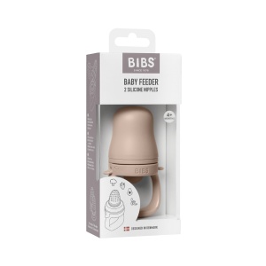 Dispozitiv de hranire cu tetina din silicon Baby Feeder, Blush, 4+ și 6+ luni, fara BPA, Bibs - Img 3