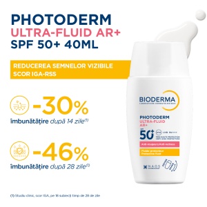 Fluid cu protectie solara SPF50+ Photoderm Ultra Fluid AR+, 40 ml, Bioderma - Img 5