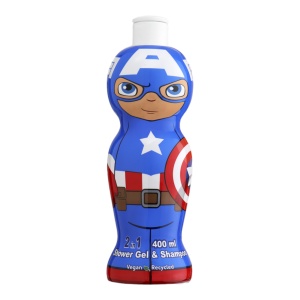 Gel de dus si sampon Captain America, 400 ml, Disney