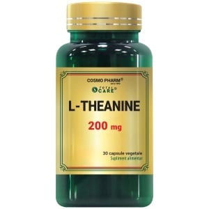 L-Theanine 200 mg, 30 capsule vegetale, Cosmopharm