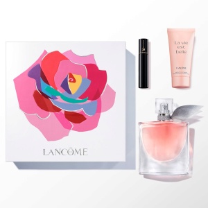 La Vie Est Belle Set Cadou Femei Apa de parfum 50 ml + Loțiune de Corp 50 ml + Mascara 2 ml, Lancôme - Img 1