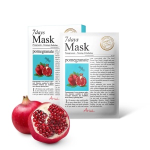 Masca servetel cu rodie 7Days Mask, 20 g, Ariul - Img 2